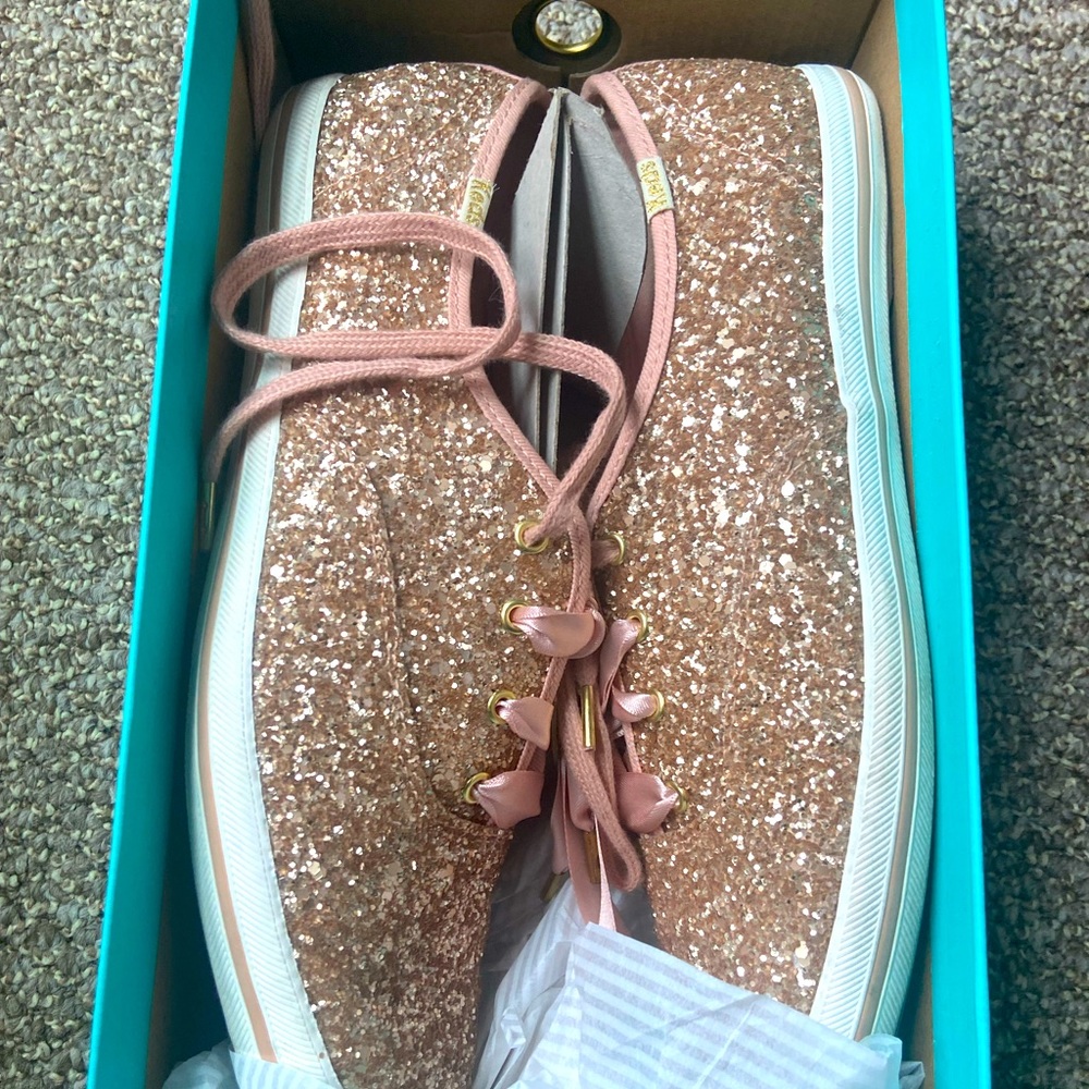 Kate spade for keds pink 9.5 sneakers barely used